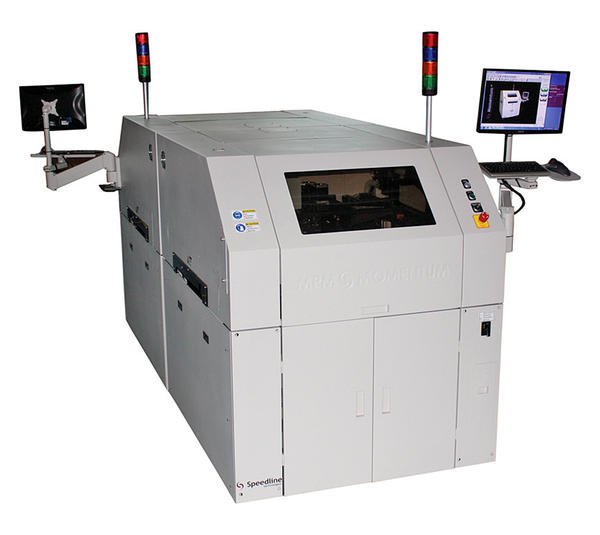 Space-saving back to back printers for dual lane configuration