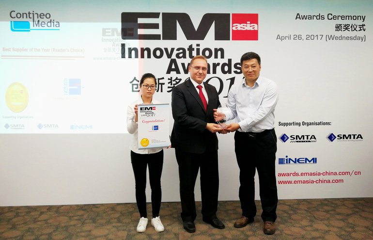 Awarded the “EM ASIA Innovation Award” in the “Supplier of the Year” category