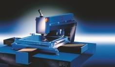 Laser for waferbump stencil manufacture