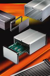 Enclosures with integral heat sink