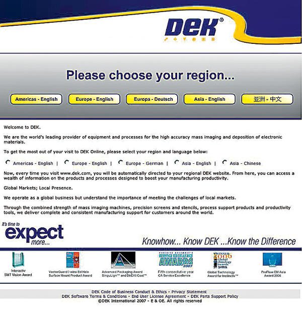 Regional online portals