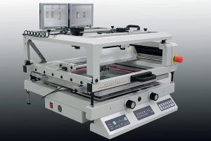 Semiautomatic stencil printer with vision