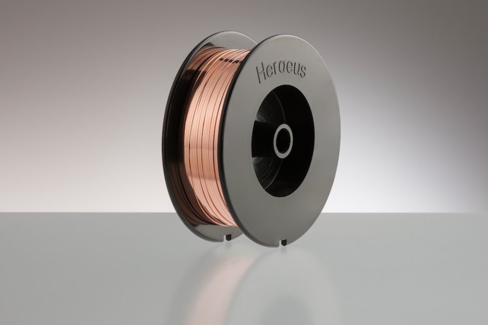 Heraeus Electronics introduces optimized copper ribbon for laser bonding