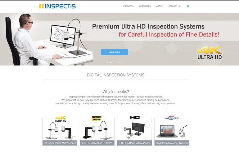 Updated website offers latest in digital inspection systems