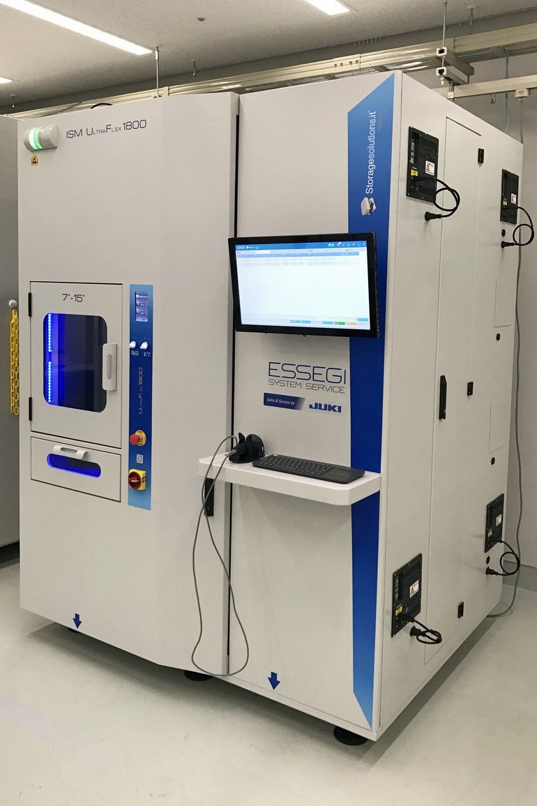Inline X-ray component counter and placement machine for complete automation