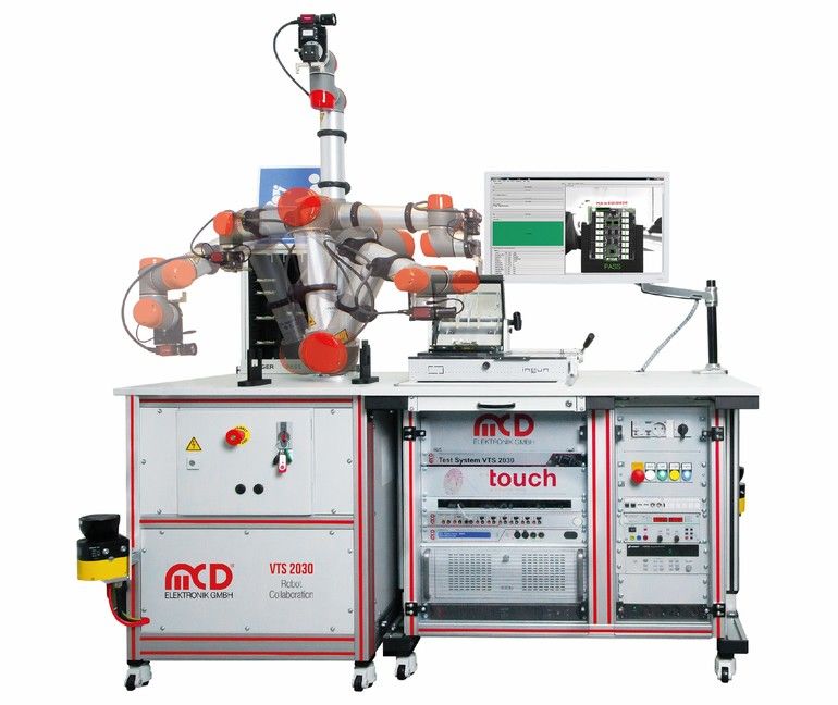 Test system series expanded with a collaborating robot