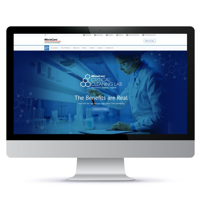 Highlighting critical cleaning lab services with a dedicated webpage