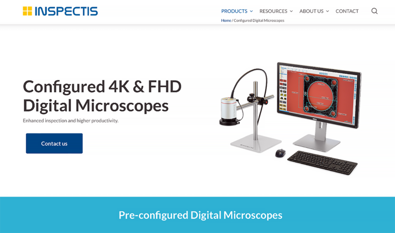 Inspectis launches new website for digital inspection systems