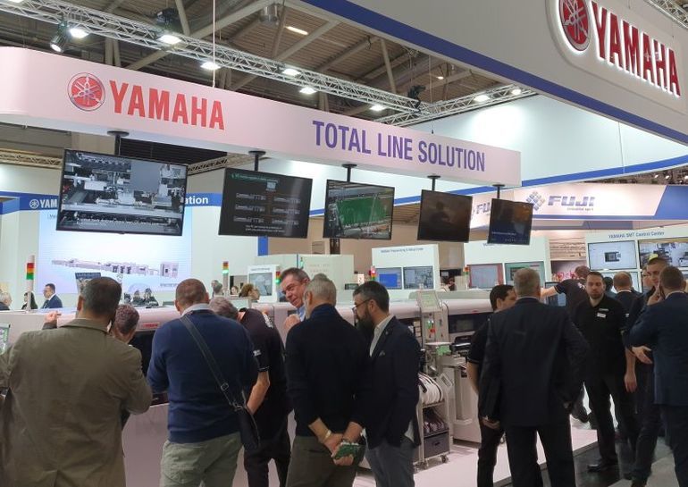 Yamaha raised surface-mount productivity at productronica 2019